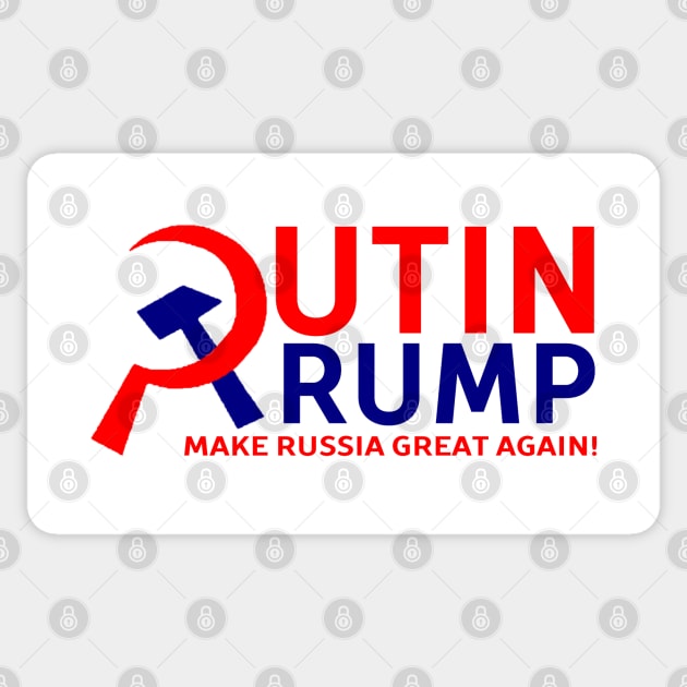 Putin Trump - Make Russia Great Again! Sticker by Tainted